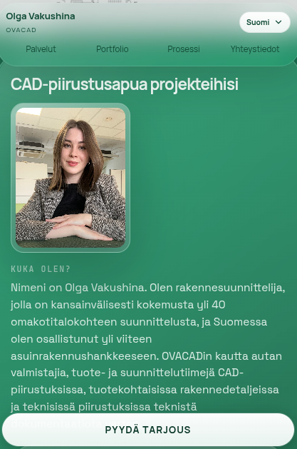 ovacad.net-verkkosivuston esikatselu